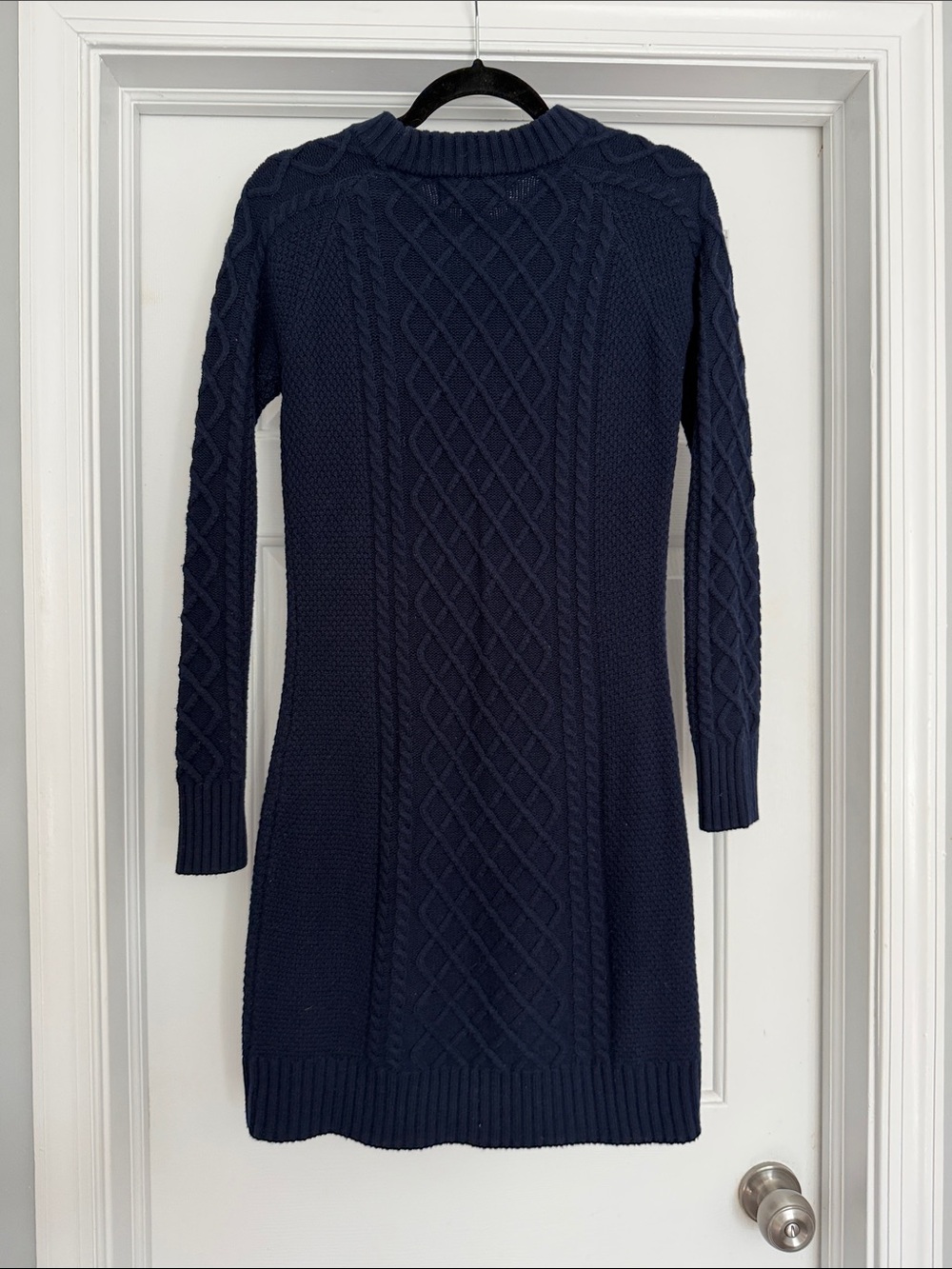 Kiel James Patrick Navy Cable-Knit Sweater Dress - Picture 3 of 5